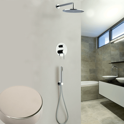 Σετ εντοιχισμού ντους Artist Nickel Matt